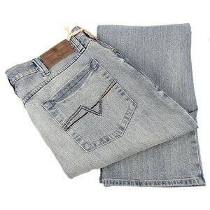 Cody James Mens Light Wash Slim Straight Denim Western Jeans 38 x 32